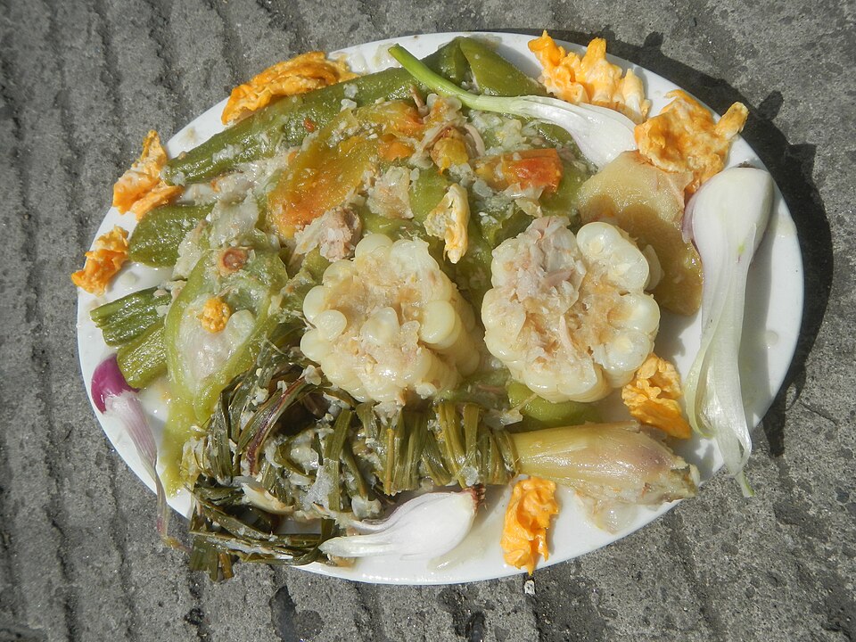 Okra with egg