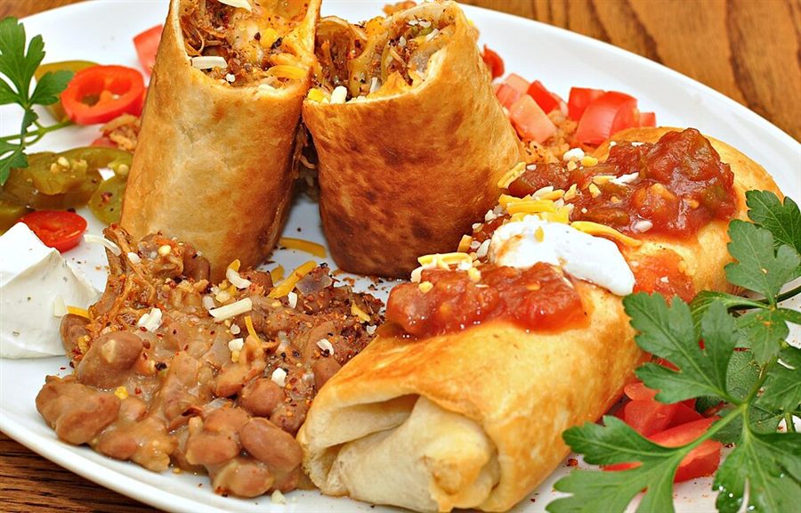 Chimichanga au poulet