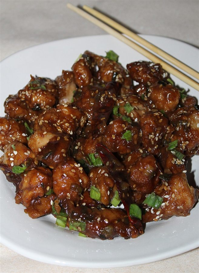 Bouchées de poulet miel-ail