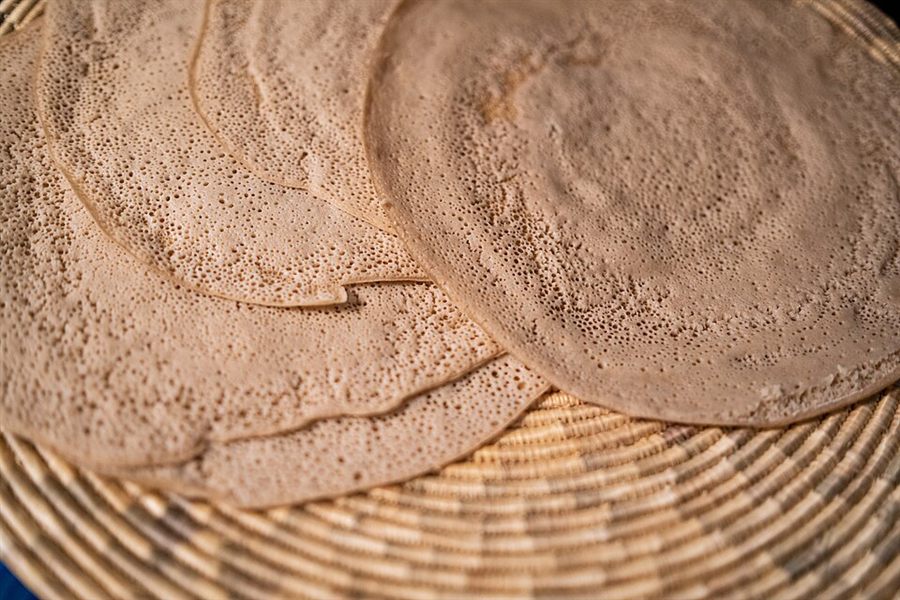 Injera (Ethiopian flatbread)