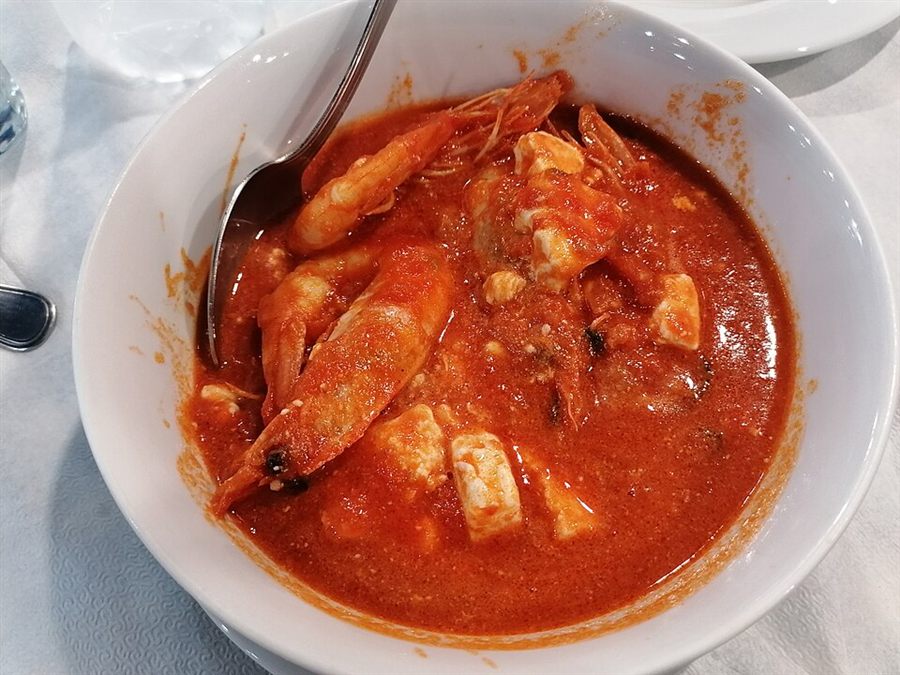 Crevettes Saganaki