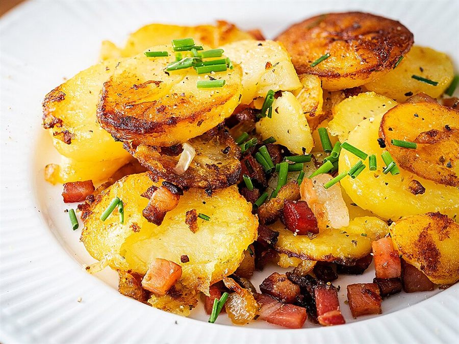 Pommes de terre alla carbonara