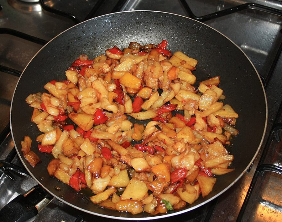 Pommes de terre et poivrons à l'italienne