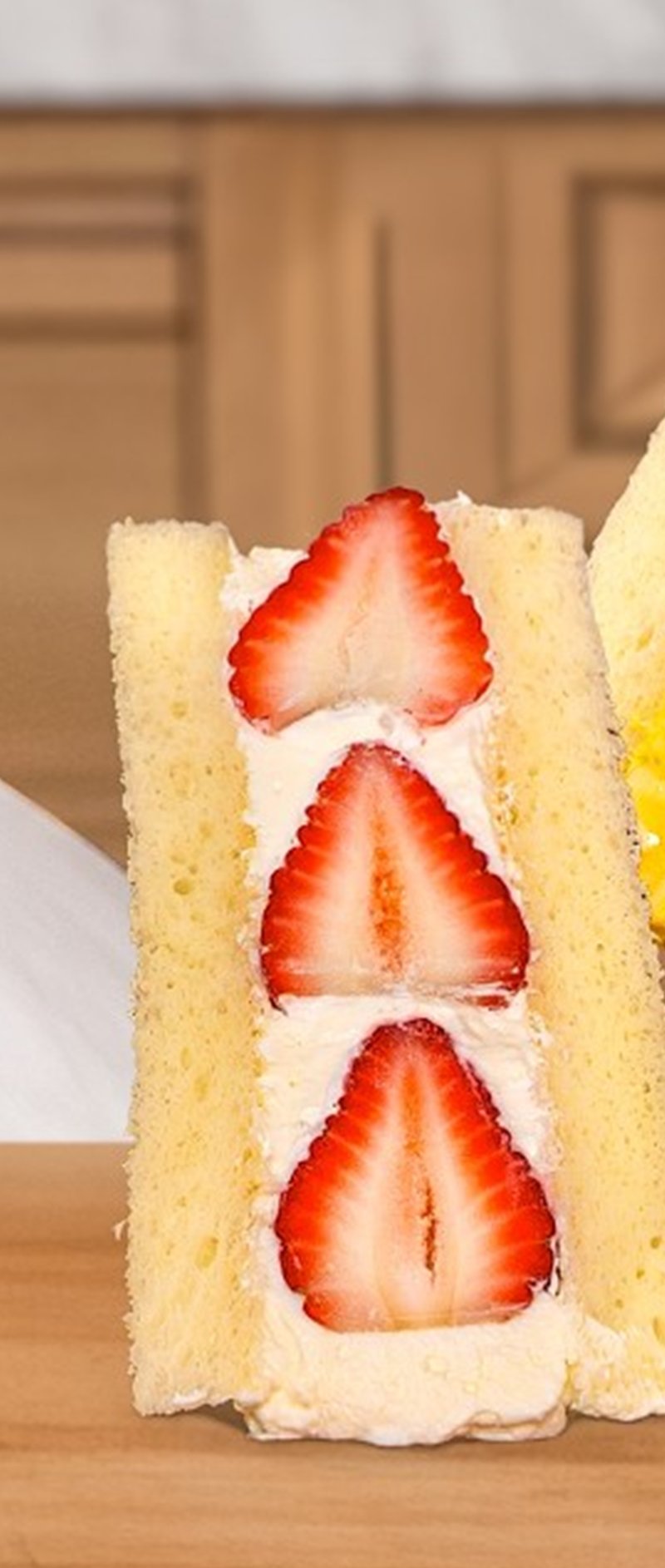 Strawberry and cream fruit sando