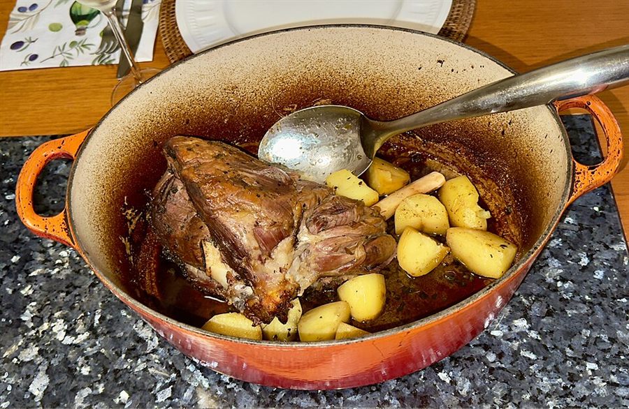 Épaule d'agneau confite
