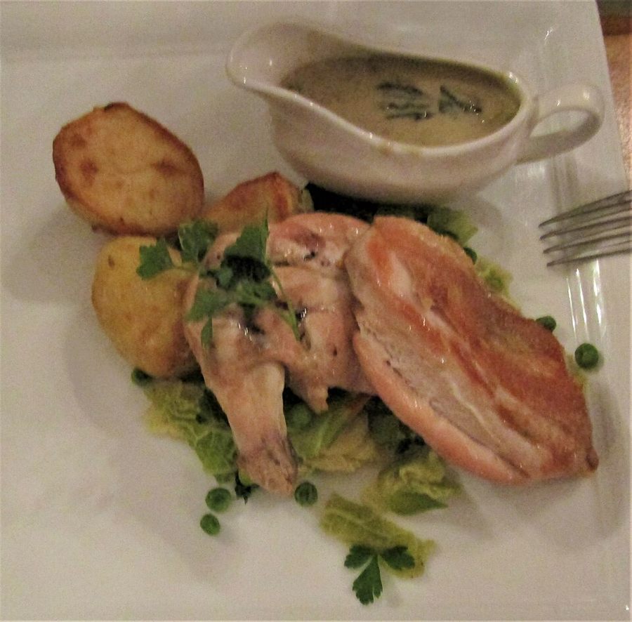 Poulet à la moutarde et estragon