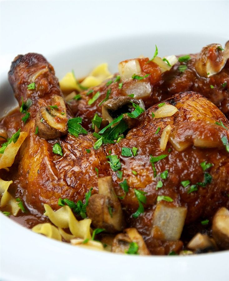 Poulet provençal aux olives