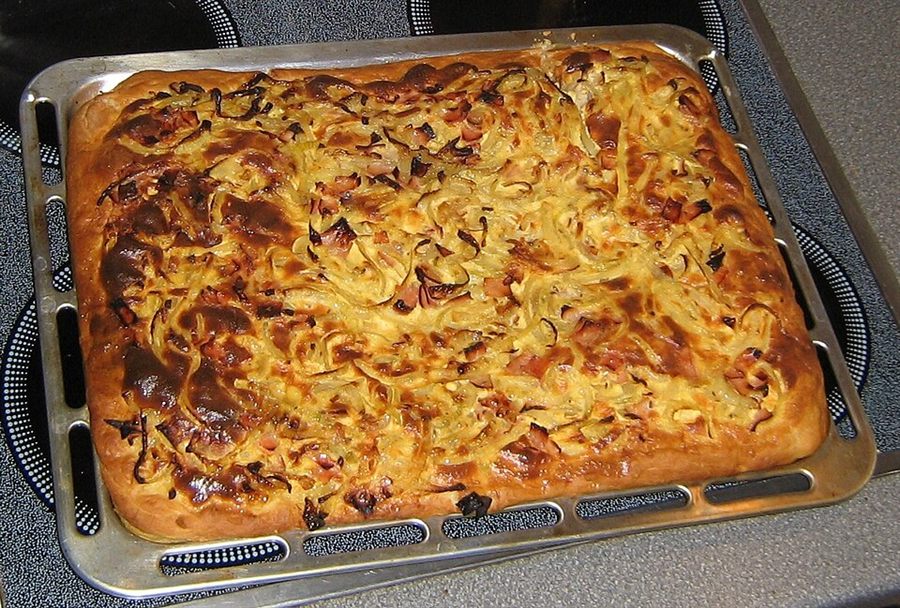 Quiche rustique chèvre & oignons caramélisés