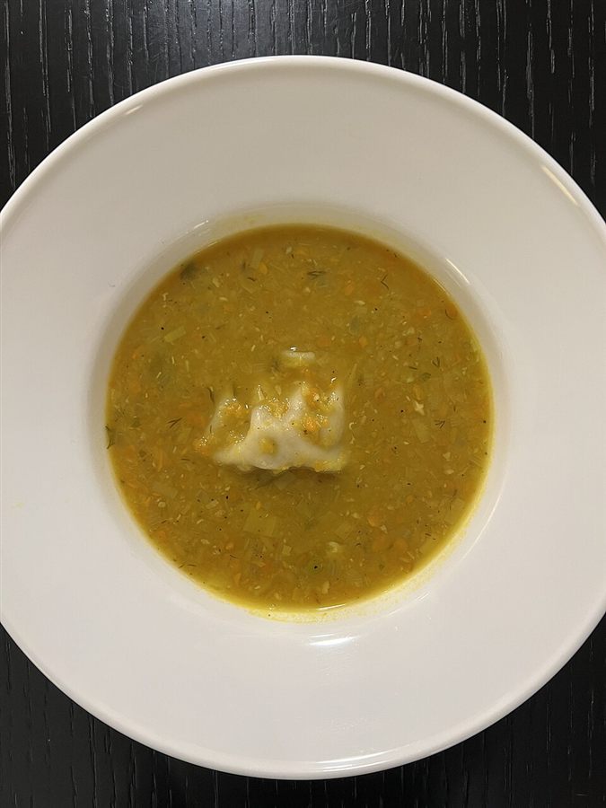Soupe patate douce & pois chiches