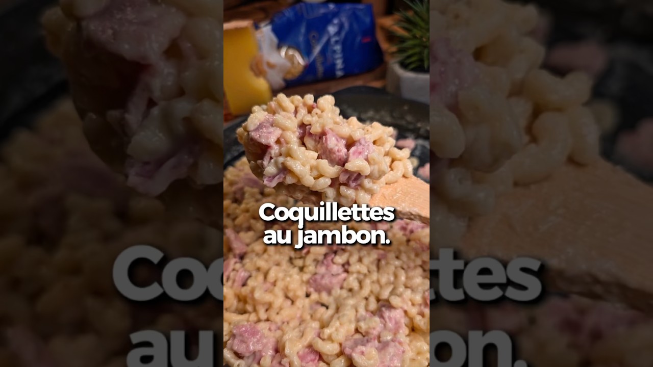 One-pan ham and comté pasta shells