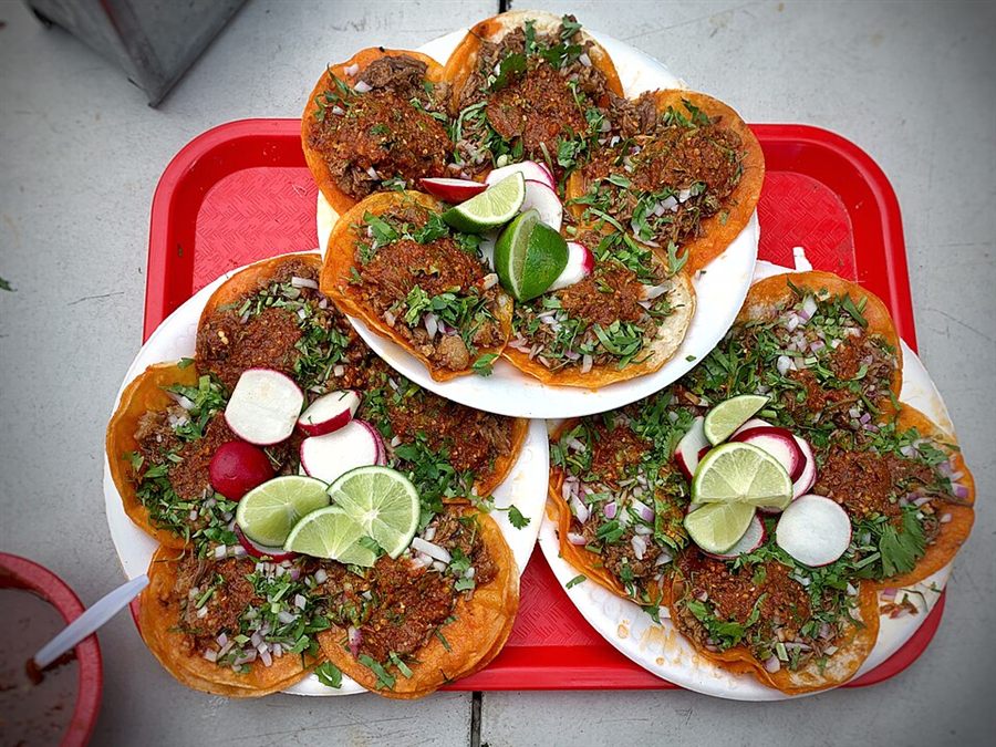 Beef birria tacos