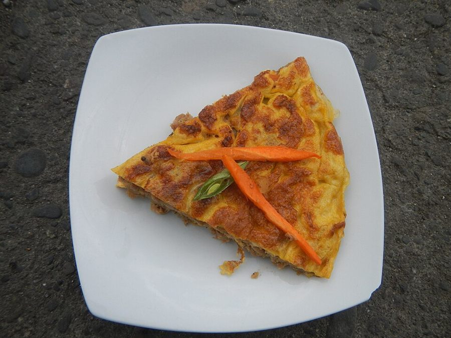 Tortang giniling (omelette philippine à la viande)