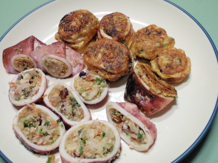 Grilled Stuffed Squid