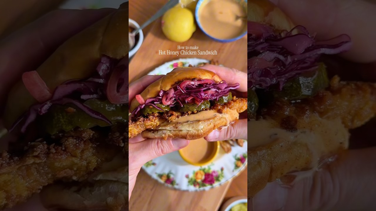 Hot honey crispy chicken sandwich