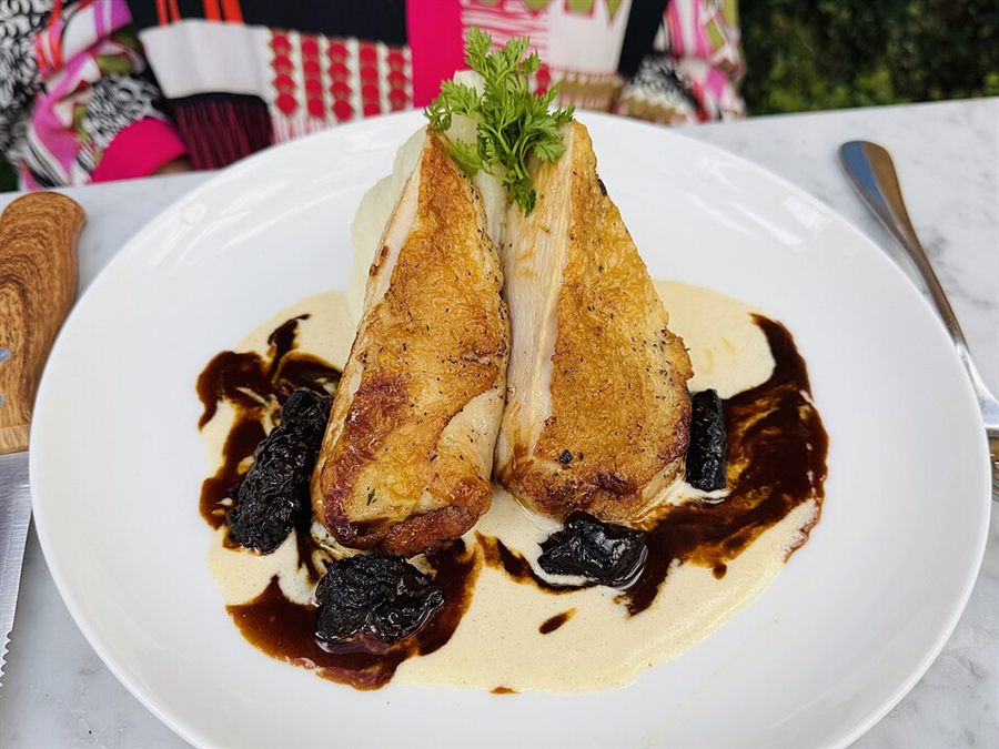 Volaille aux morilles