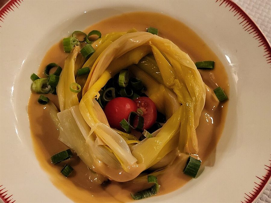 Leeks vinaigrette