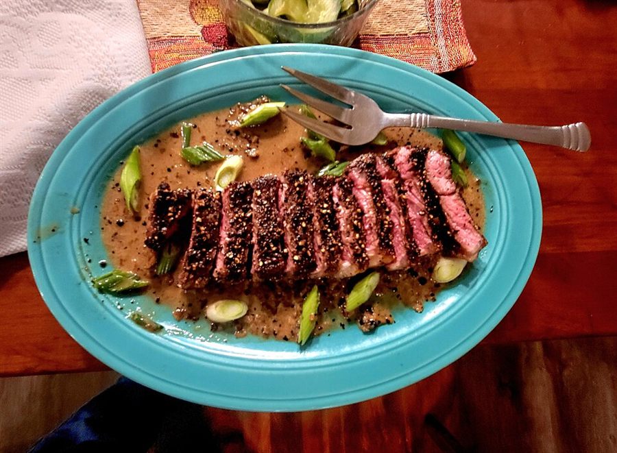 Steak au poivre